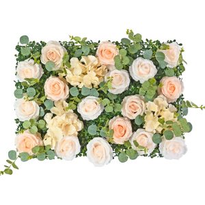 Mur De Fleurs En Soie Pour Décoration Murale De Mariage