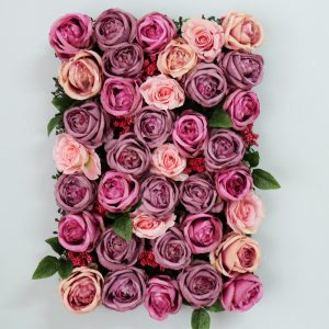 Mur Artificiel De Fleurs En Soie Pour Décoration Murale
