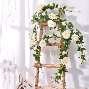Mur De Fleurs Blanc
