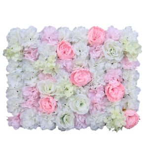Mur De Décoration Florale En Soie Artificielle Pour Mariage