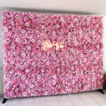 Mur D'Art Floral En Soie Artificielle Pour Cérémonie De Mariage