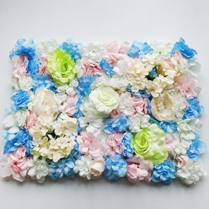 Mur De Fleurs Bleues