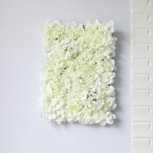 Mur De Fleurs Soie Blanche