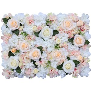 Mur D'Art De Fleur De Soie Pour Décoration De Mariage