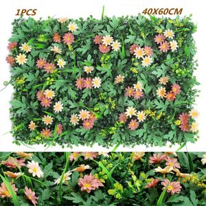 Mur De Fleurs Artificielles Pour Décoration De Jardin Extérieur